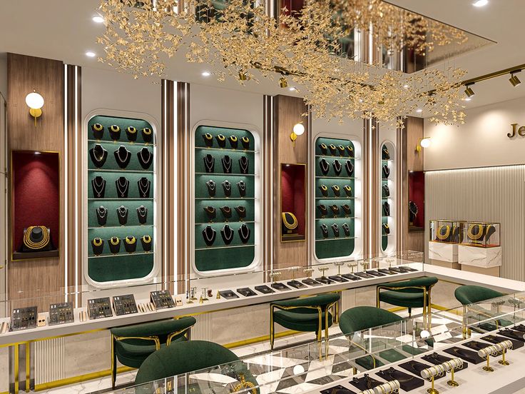 luxury jewelry shop interior – 3d visualization gulraiz tahir